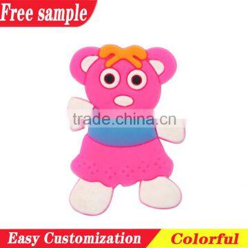 Bear designs PVC shoes charm decoration