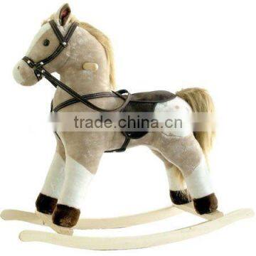 Plush rocking horse with sound new ride on toys