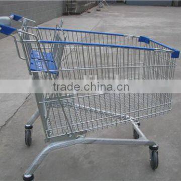 RUHAO China Factory RH-ST03 1060*700*1020mm Hot Sale Supermarket Shopping Trolley With Double Baby Seats