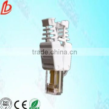 China supply High quality clear 8P8C UTP Cat6 RJ45 network Module Plug connector