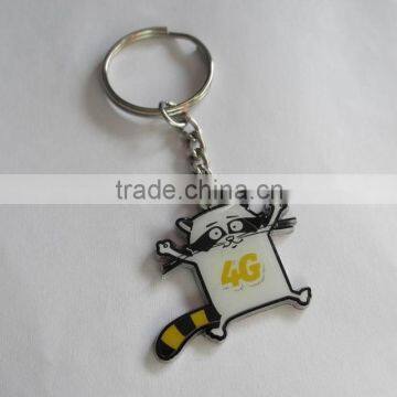 metal keychain; cat image keychain; cartoon keychain