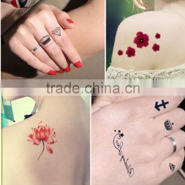 fashion popular temporary body tattoo sticker for decoration