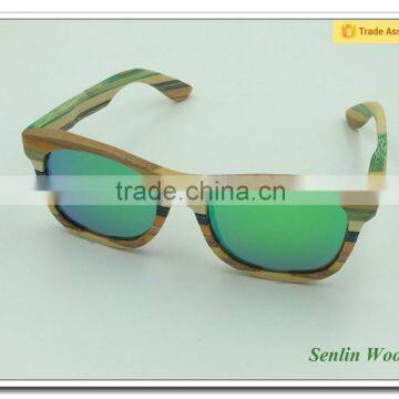 Wholesale Custom Cheap Pure Wooden Sunglasses Sunglasses Fashion Design Bamboo Sunglasses Polarized Lenses