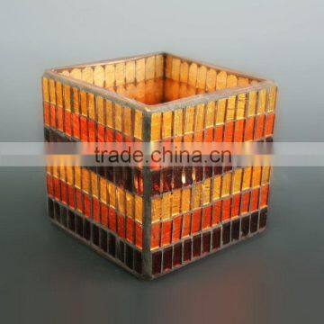 Glass Mosaic Candle Holder