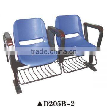 Heated hospital waiting room chairs airport lounge chairs with bookcase D205B-2