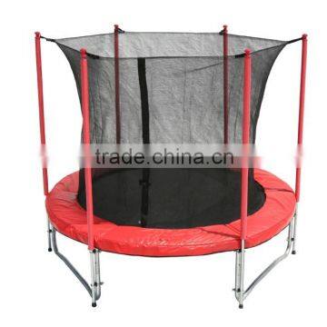 6FT Round trampoline with long pole and inside safety net