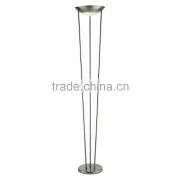 2017 hot decorative floor standing light for hotel with linen shade good for inn decor high end fower floor lamp