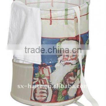 Pop up Santa Claus Laundry Basket Collapsible Laundry