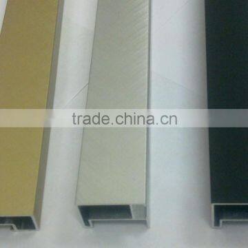 6063T5/6061T6 Aluminum glass curtain wall frame extrusion with sand coating