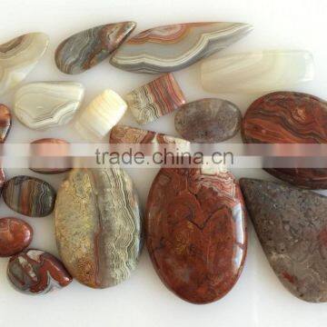 Natural agate multi color cabochon lot loose semi precious gemstones
