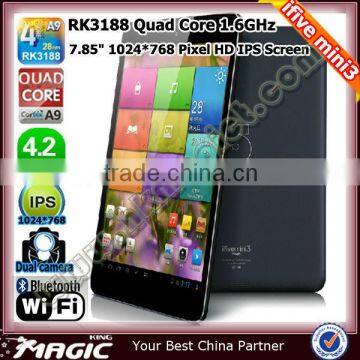 Hot rk3188 android 4.2 IPS cube ifive mini tablet bluetooth