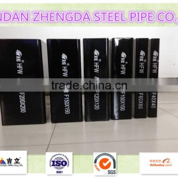 Standard ERW welded square and rectangular steel/iron/structure pipe/tube Q195, Q215, Q235,Q345