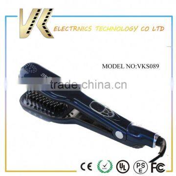 LCD Electric Hair Straightener Comb Iron hair straightener brush steam