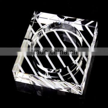 Round Crystal Glss Custom Cigar Ashtray