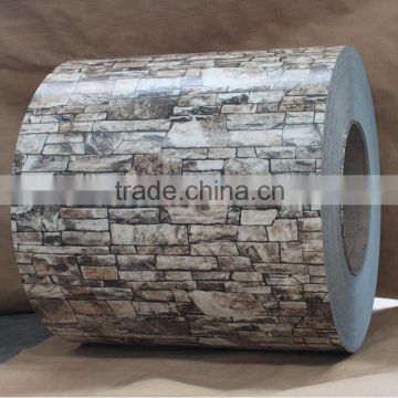 Brick pattern color coated galvanized steel coil