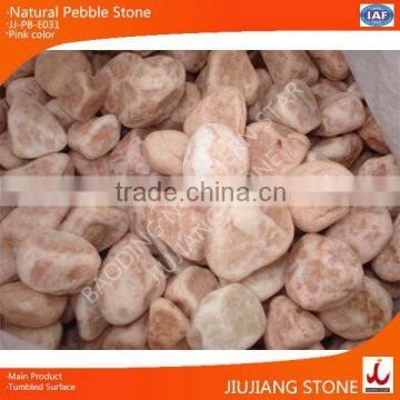 gardening stone/smooth pink pebbles/pebbles for bathroom