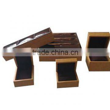 Light leather wooden jewelry box