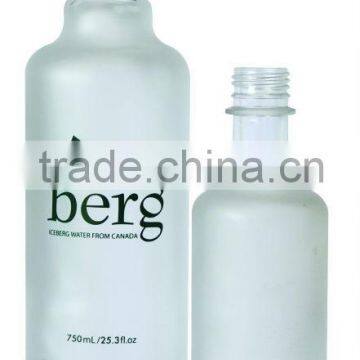 2014 fancy glass iceberg water bottle 750ml and 250ml