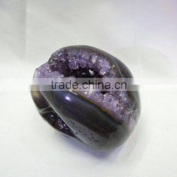 Natural Amethyst Crystal Quartz Points Carving Skull, Purple Crystal Quartz Skull for Sale photo-4