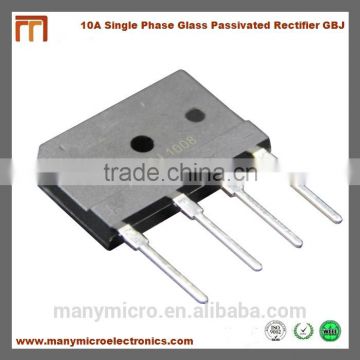 10A 50V-1000V Single Phase Glass passivated Bridge Rectifier GBJ1008 For Genrator