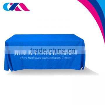 custom tradeshow cheap polyester advertise meeting tablecloth