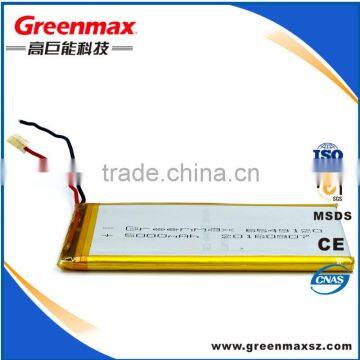 3.7v 6000mah lithium polymer battery