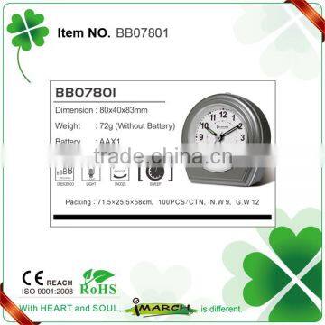 BB07801 Analog Travel Alarm Clock/selling Well All Over the World photo-6