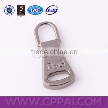 Custom metal zipper pulls wholesale for bag and garment