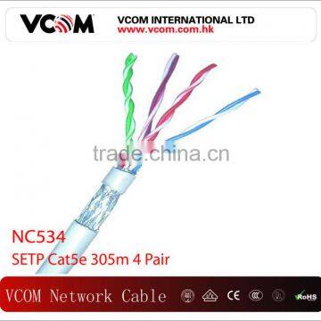 VCOM Top Quality Cat5e Lan Cable 24AWG SFTP