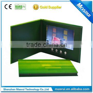 Hot selling custom video greeting card lcd video brochure