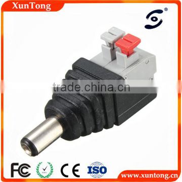 DC Power Male Jack Plug Adapter Connector for CCTV Camera BNC balun