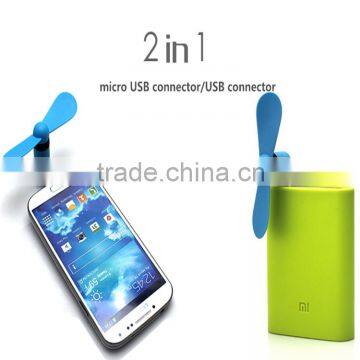 Flexible USB Micro Plug Handheld Fan Portable Plastic Mini USB Micro Plug Handheld Fan for Android Phones and USB Port Devices