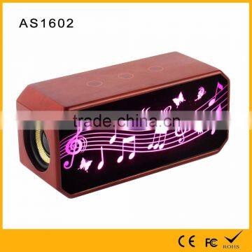 New Design Colorful Flashlight Colorful Flashlight Bluetooth Wooden Speaker Wireless photo-3