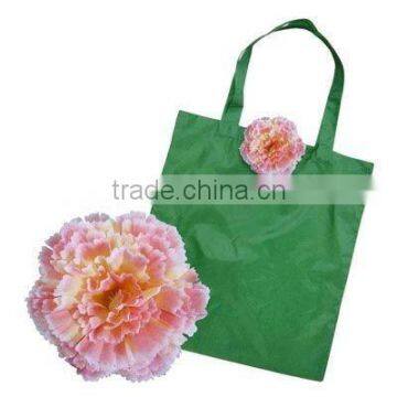 2015 Eco polyester foldable flower l shaped bag