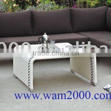 Patio garden aluminum pe rattan sofa set for outdoor