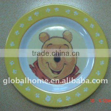 Melamine decorative dinner plate