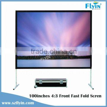 4:3 Portable front and Rear easy fold screen fast folding Screen Projector Screen