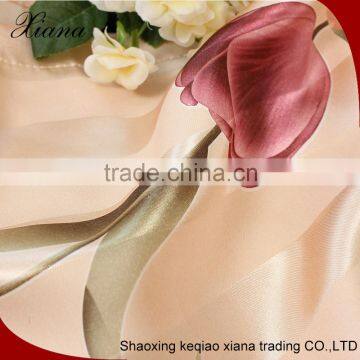 Tulip printing ,blackout curtain ,floral brick pattern fabric