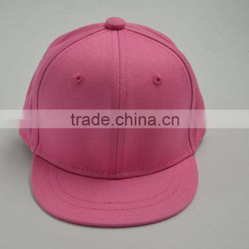 High Quality Custom Blank Flat Brim 6 Panel Snapback Cap/Hat