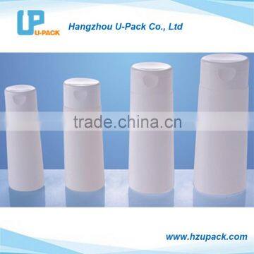 60ml, 100ml, 150ml and 200ml Shampoo conditioner plastic PE bottles with flip top cap