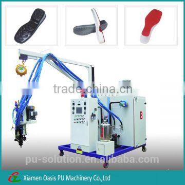 Making shoes soles insoles low pressure polyurethane foam injection machine