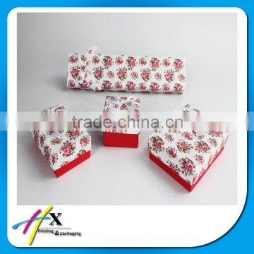 Huaixn Custom Paper Box for Ring With Handmade Bowknot
