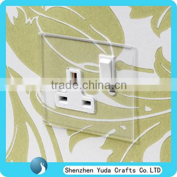 Square wall acrylic covers for LED switch acrylic laser cutting covers