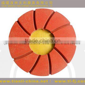 125mm Flexible polsihing pad abrasive stone for clazed tiles