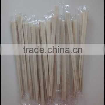 Korean Super Market Disposable Wooden Chopsticks Packed in OPP Bag without Toothpicks