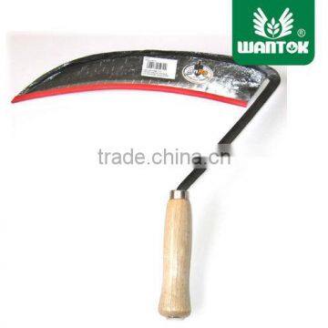 Garden sickle wooden handle