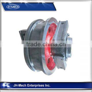 Excellent service standard alloy crane wheel on steel rail