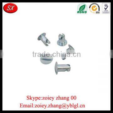 China Manufacturer Custom Steel Flat Panel Fasteners With Button Style