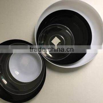 4sizes Large Plastic Round Fruit Tray