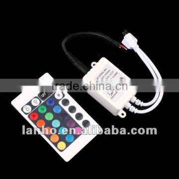 24 Keys 12V IR Remote Controller for 3528 5050 RGB LED SMD Strip Lights